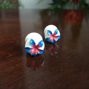 NWOT Flower Double Flared Plug Gauge Set 9/16